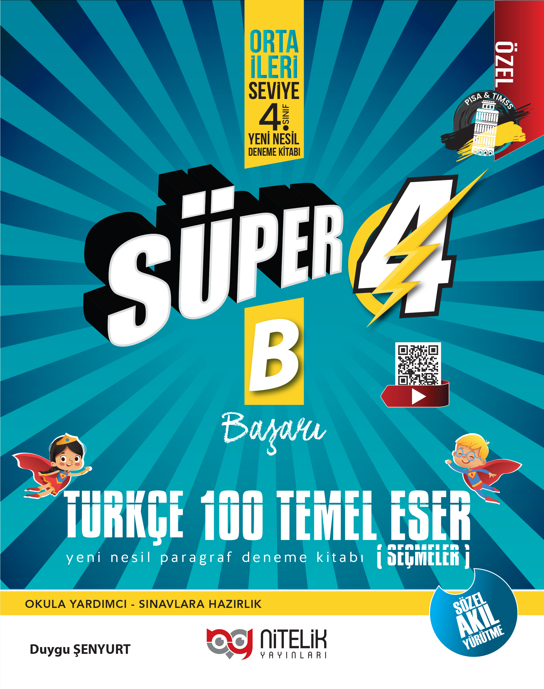 SÜPER 4 BAŞARI TÜRKÇE 100 TEMEL ESER